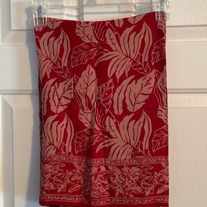 Large Pua Arts Pareo - Coffee Cherry Pattern